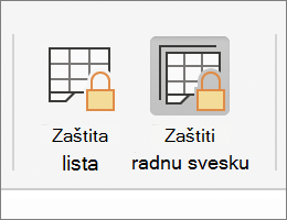 Zaštita radne sveske istaknuta u operativnom sistemu MacOS