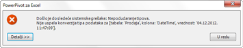 Greška nepodudaranja
