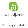 Dugme „Upravljaj“ na PowerPivot traci