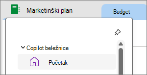 Copilot beležnice u programu OneNote