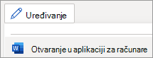Editing mode menu, Open in Desktop App command
