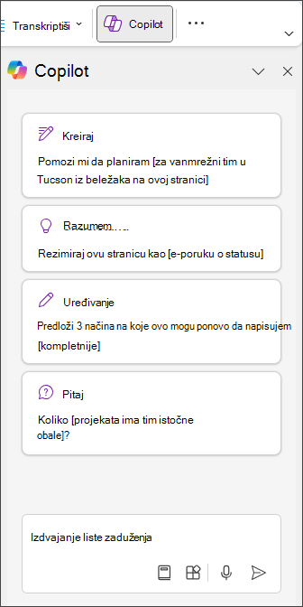 Type Extract To Do List in the Copilot pane in OneNote