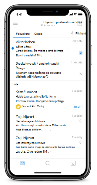 Prikazuje ekran iPhone uređaja bez dugmeta 