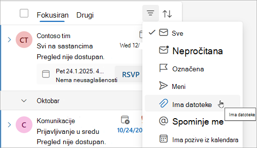 Izaberite stavku 