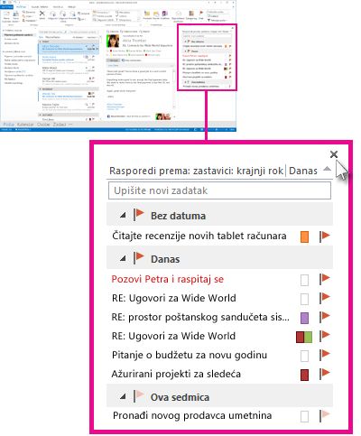 Zakačeni „Pogled na zadatke“