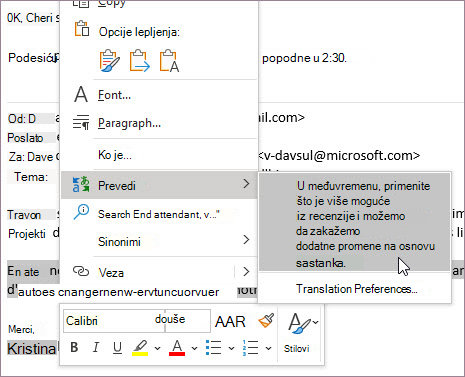 Prevod tokom sastavljanja
