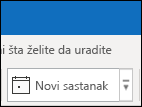 Stavke menija Koraci za brzi pristup