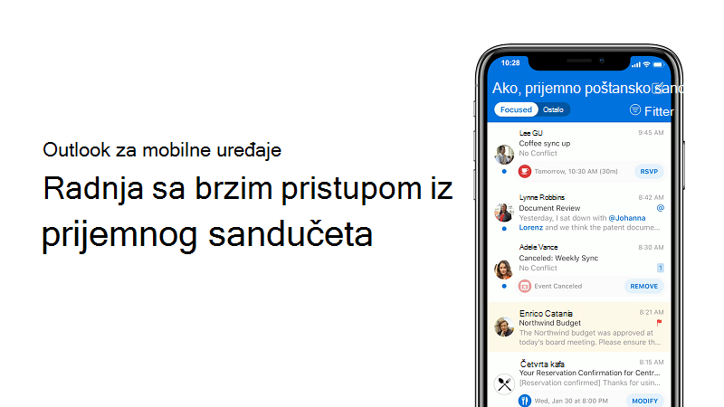 Sličica za video o trenutnoj potvrdi dolaska u pozivu