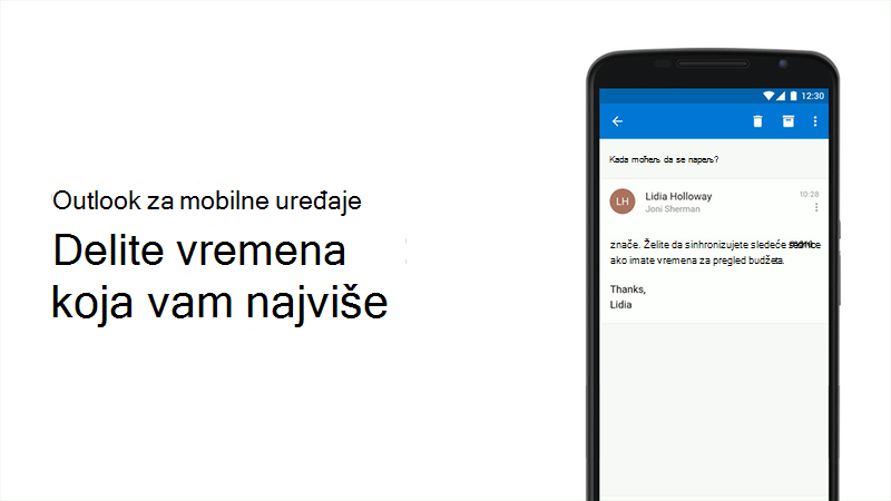 Sličica za video o slanju dostupnosti za sastanak