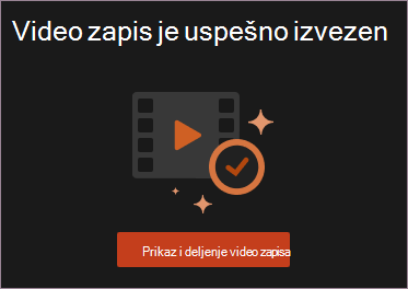 Prikaz i deljenje video zapisa
