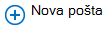 Dugme „Nova pošta“ za poštansko sanduče na veb lokaciji.