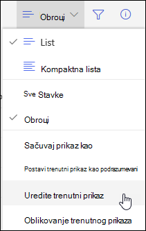 Opcija menija 
