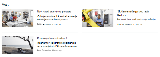 Snimak ekrana veb segmenta 