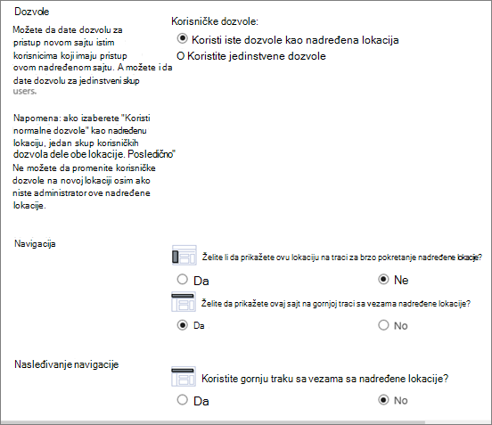 Donja polovina dijaloga 