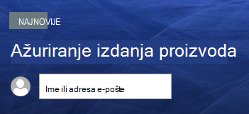 Tekst iznad naslova