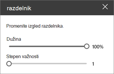 Okno sa detaljima veb segmenta 