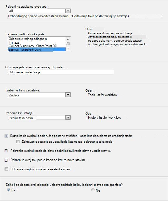Prvi obrazac pokretanja