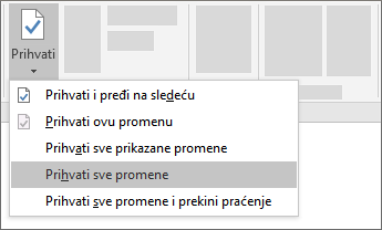 Prihvati sve promene