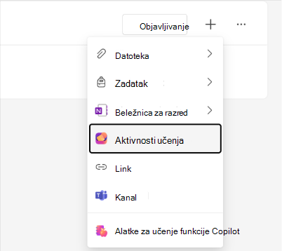 Snimak ekrana opcije 