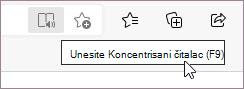 Unesite Koncentrisani čitalac