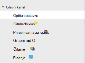 Snimak ekrana kanala.