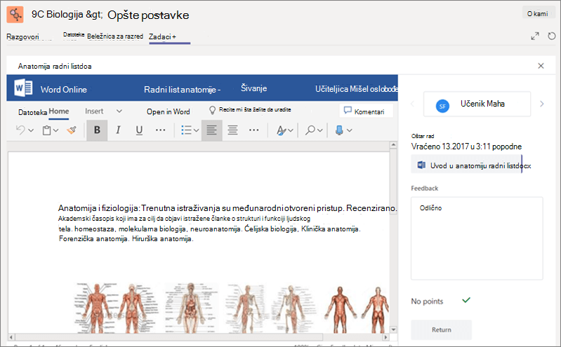 Pogledajte, označite i ocenite studentske zadatke koje su vam prosledili.