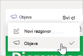 Odaberite stavku 