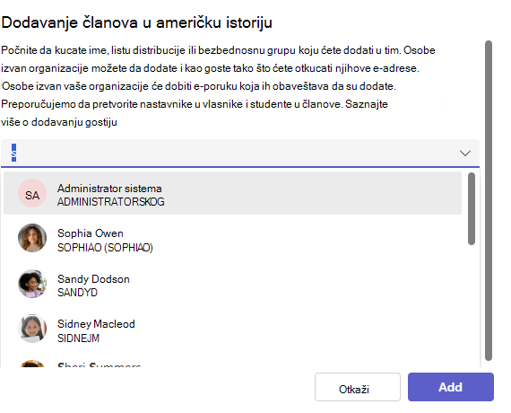 Lista studenata