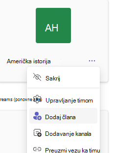Dodaj člana