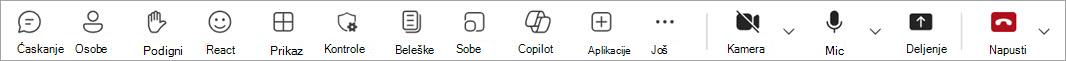 Meeting control bar with timer