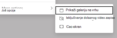 Opcije prikaza