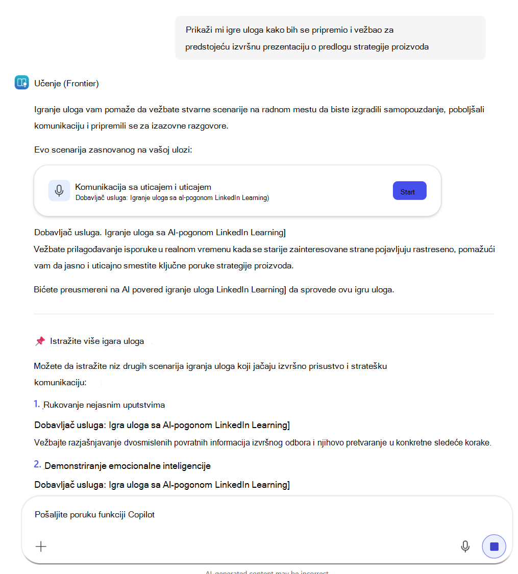 Slika 15. Igranje uloga – odgovor na preporuke