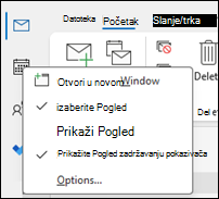 Klasična opcija usidravanja pogleda