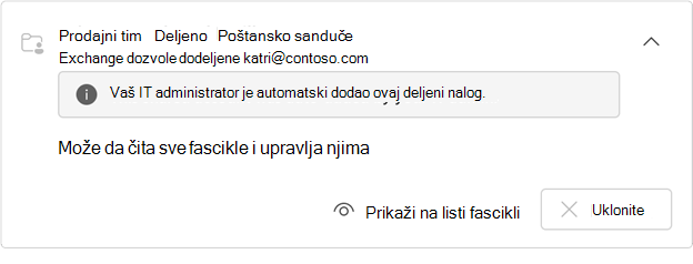 Skriveno automatski mapirano poštansko sanduče