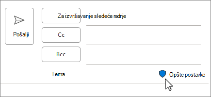 Ikona oznake osetljivosti u novoj pošti