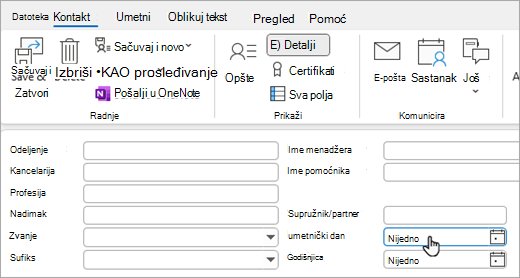 Snimak ekrana prikaza 