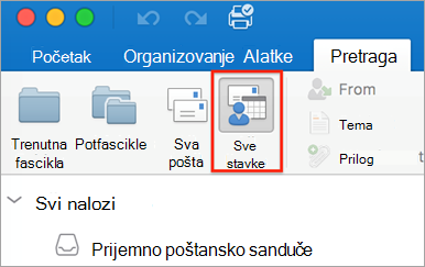 Prikazuje dugme 