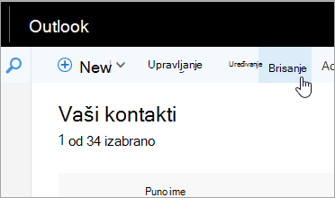 Snimak ekrana dugmeta 