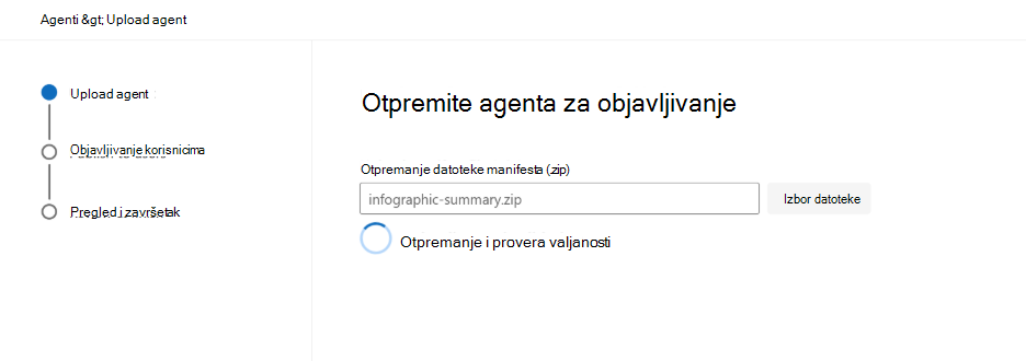Snimak ekrana koji prikazuje rezultate provere valjanosti paketa u Microsoft 365 centar administracije.
