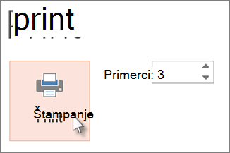 Kliknite na dugme 