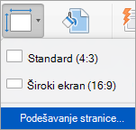 Prikazuje opciju 