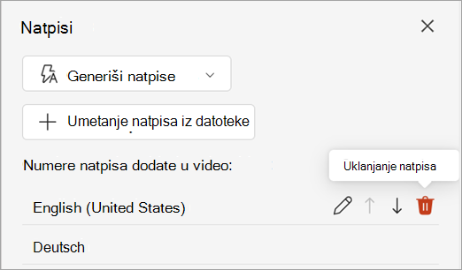 Snimak ekrana koji prikazuje dugme 