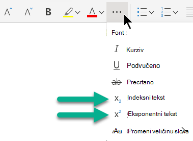 Kliknite na dugme tri tačke 