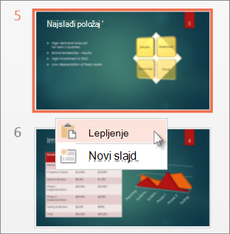 Kliknite na dugme „Nalepi“
