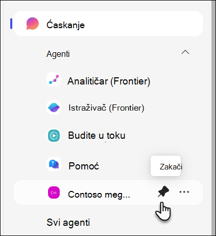 snimak ekrana kačenja agenta