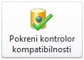Dugme „Pokreni kontrolor kompatibilnosti“ u prikazu „Backstage“ programa Access