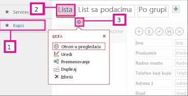 Prikazi dostupni za Access aplikaciju