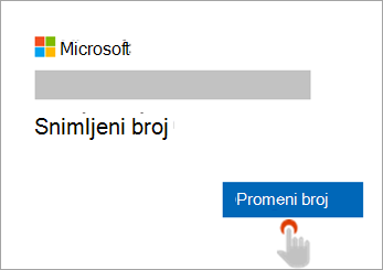 Snimak ekrana ruke koja bira dugme 