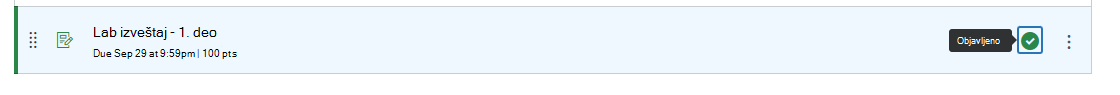 Objavljivanje zadatka