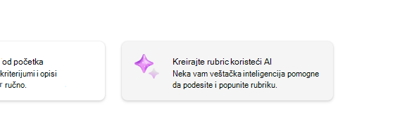 Kreiranje rubrike pomoću AI